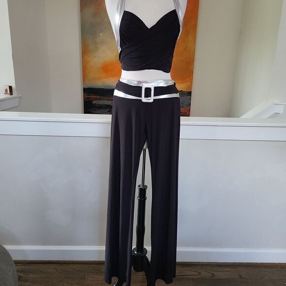 Two piece halter with pants Size M - Picture 2 of 7